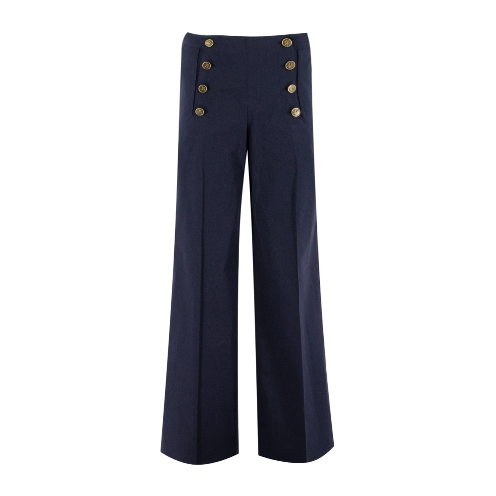 ETRO Paleisstijl Wijde Pijp Broek Blue Dames