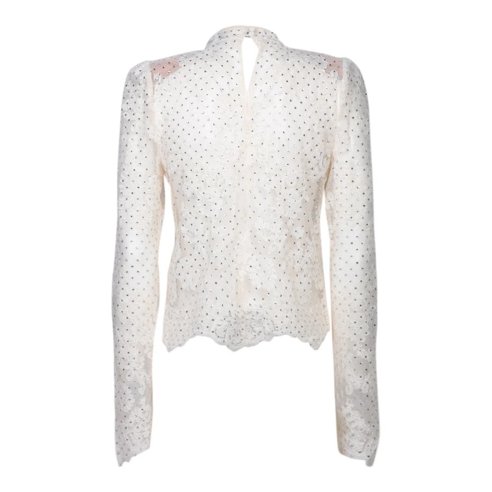Self Portrait Witte Chique Top voor Vrouwen White Dames