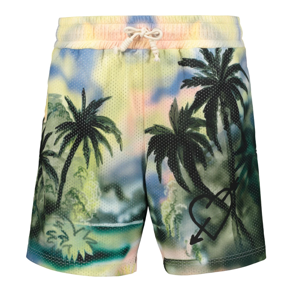 Palm Angels Mesh Bermuda Shorts Multicolor Heren