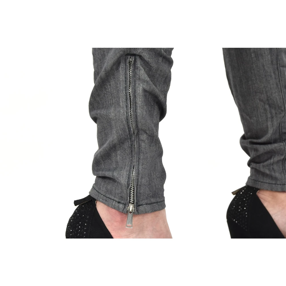 Dsquared2 Grijze Skinny Jeans met Swarovski Inzetstukken Gray Dames
