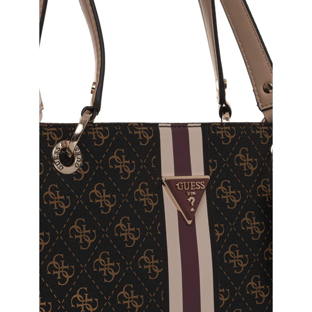 Guess Noelle Shopper Tas met Ritssluiting Brown Dames
