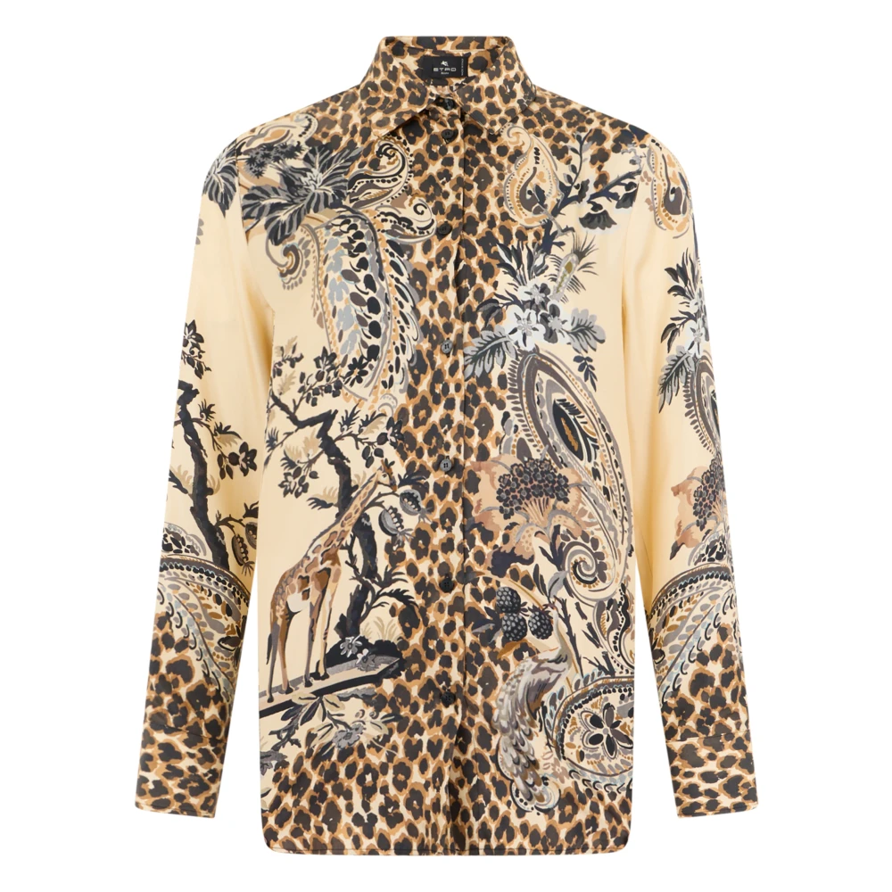 Etro , Shirts, Female, Multicolor, L, Shirts Beige - Image 3