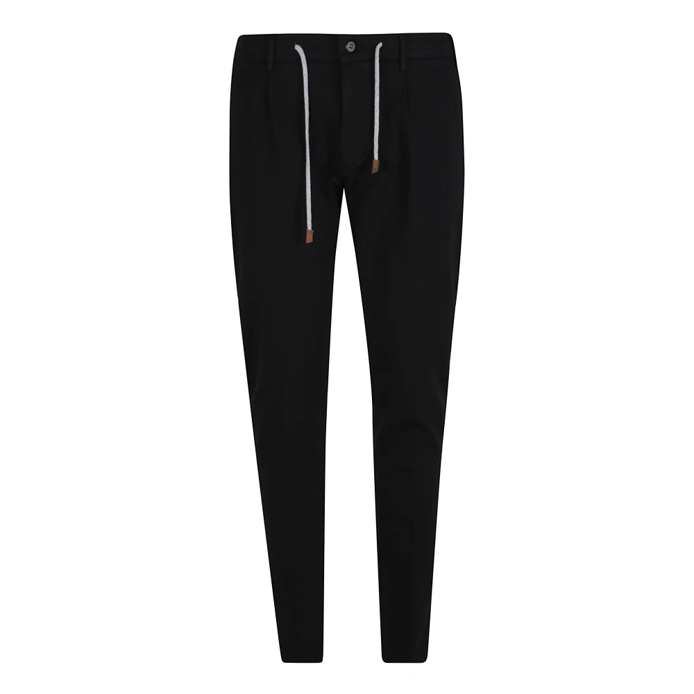 Eleventy Zwarte elegante broek Black Heren