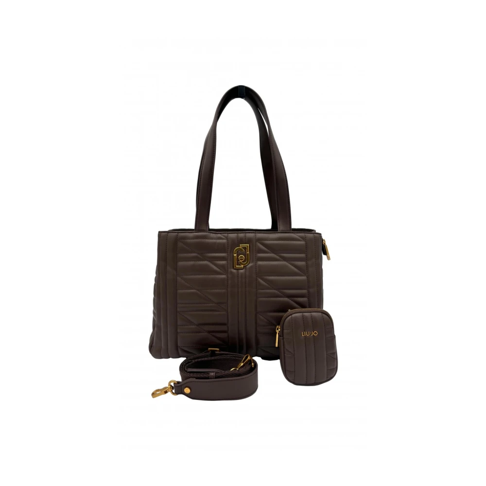 Liu Jo Eco Leren Tote Tas Achala Brown Dames