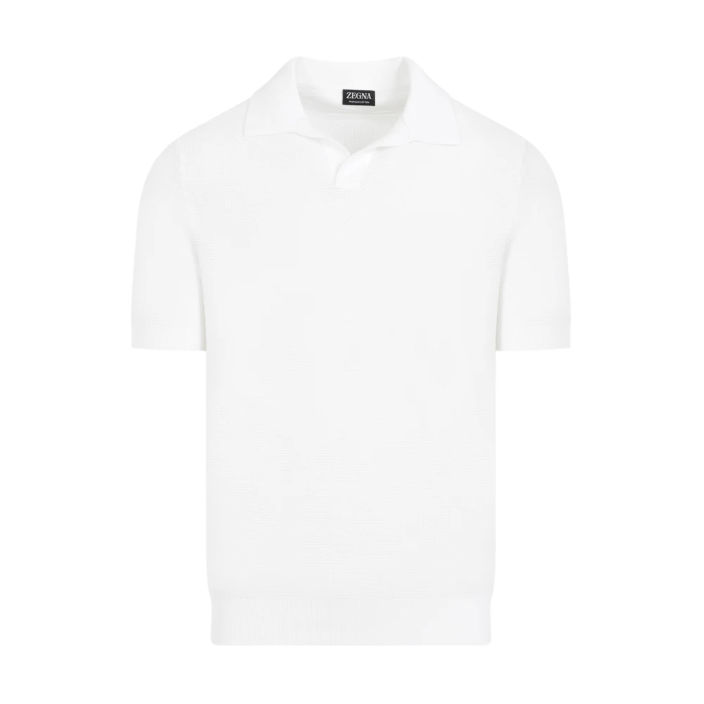 Ermenegildo Zegna Polo Shirts White Heren