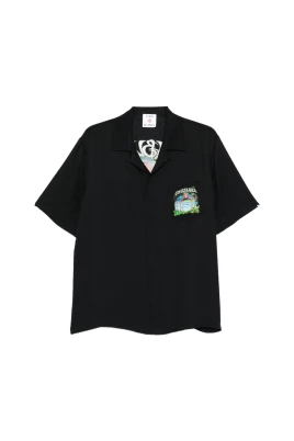 Degrade Monogram Kortärmad Linneskjorta