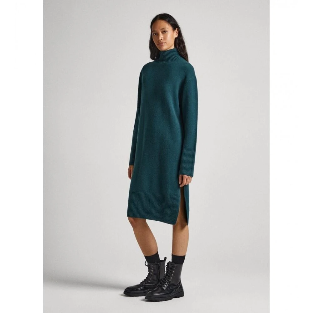 Pepe Jeans Groene Dasya Jurk Green Dames