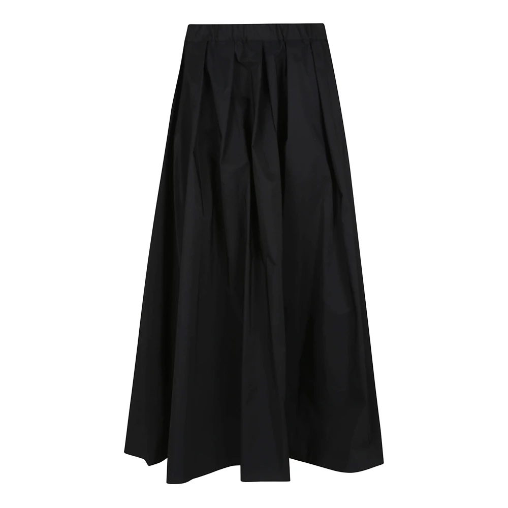 Max Mara Weekend Zwarte Wapperende Rok Stijlvolle Dagtochten Black Dames