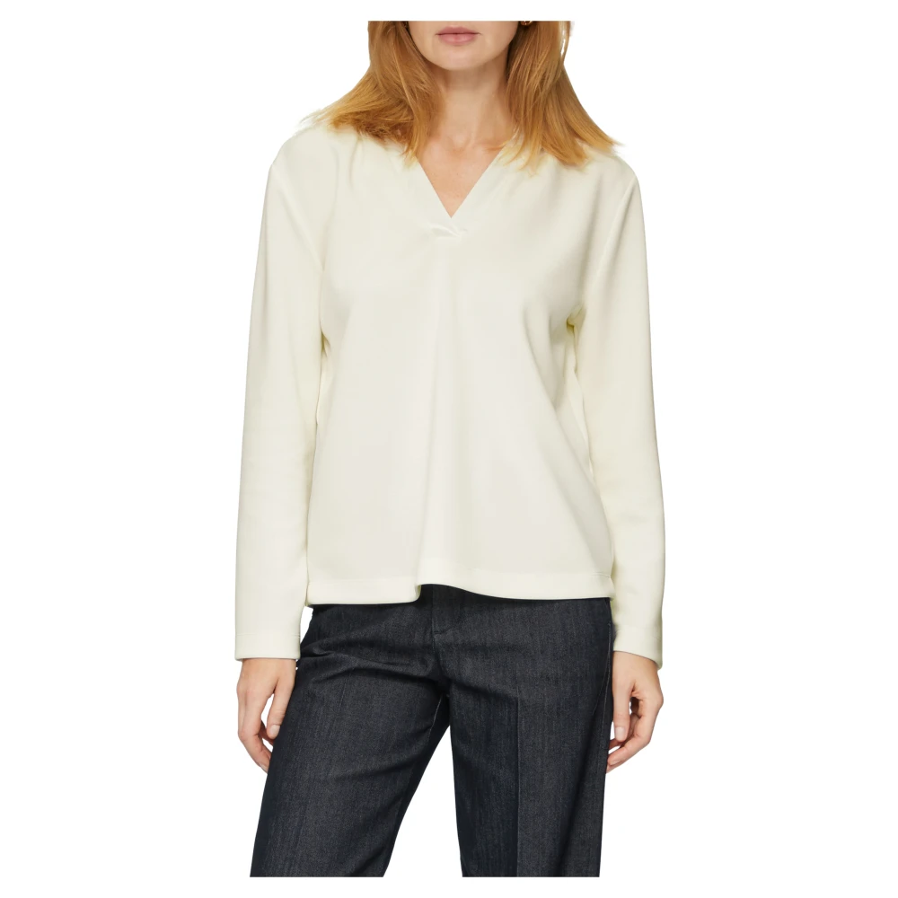 s.Oliver Hoodie met satijndetails Beige Dames