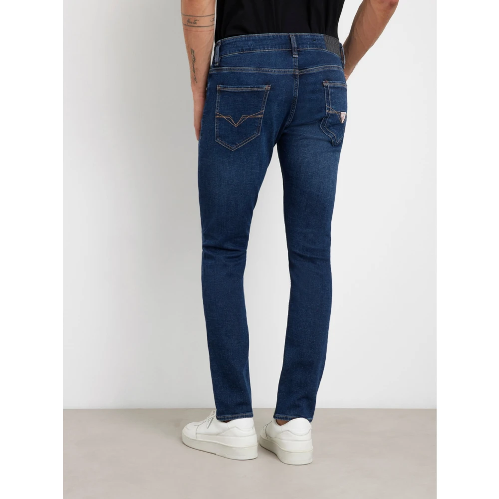 Guess Slim Donker Denim Miami Jeans Blue Heren