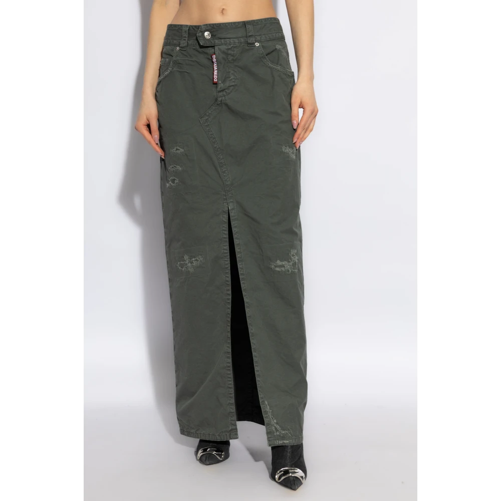 Dsquared2 Rok met logo Green Dames
