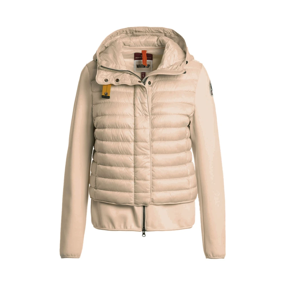 Parajumpers Lorita Hybride Vest met Capuchon Beige Dames