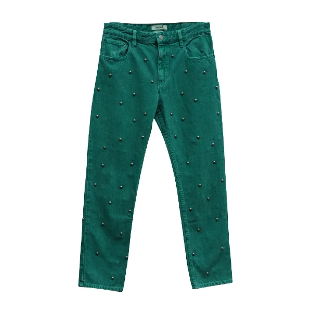 Isabel Marant Pre-owned Cotton jeans Green Dames