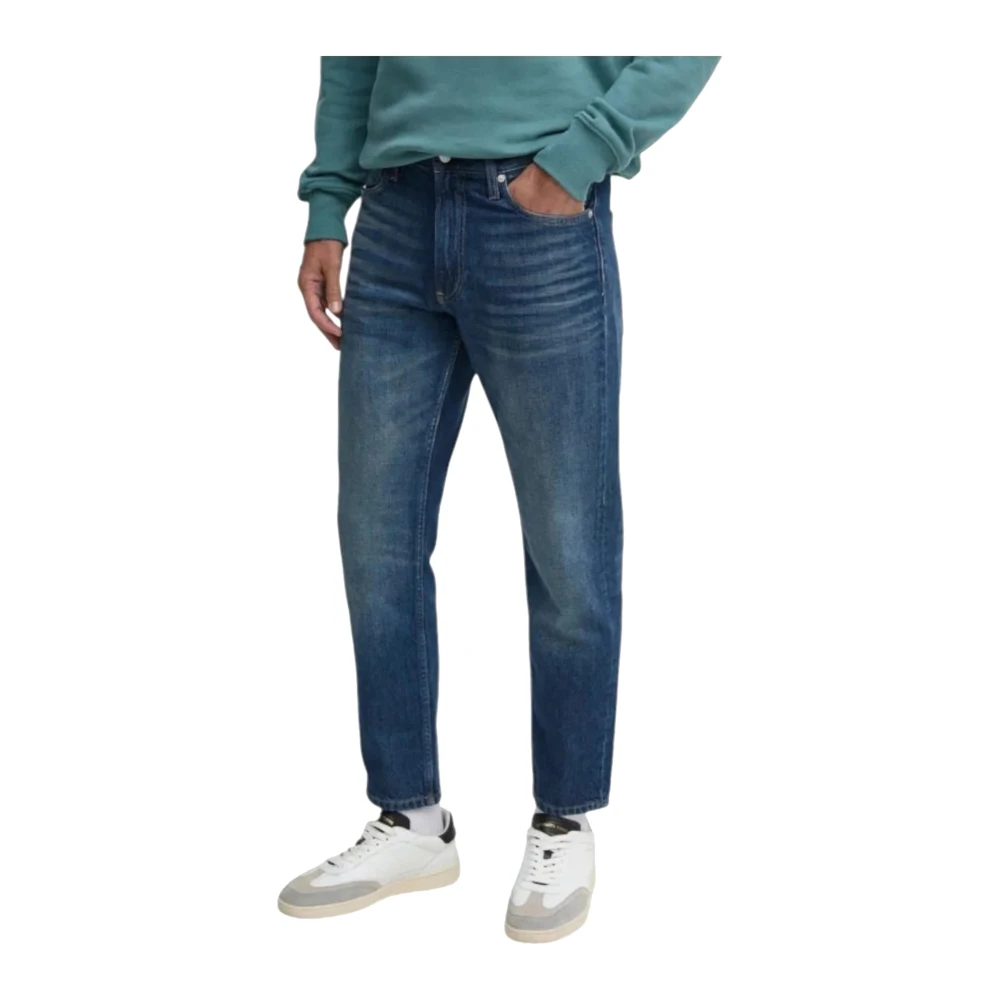 Calvin Klein Jeans Slim Fit Vijf-Pocket Dad Jeans Blue Heren