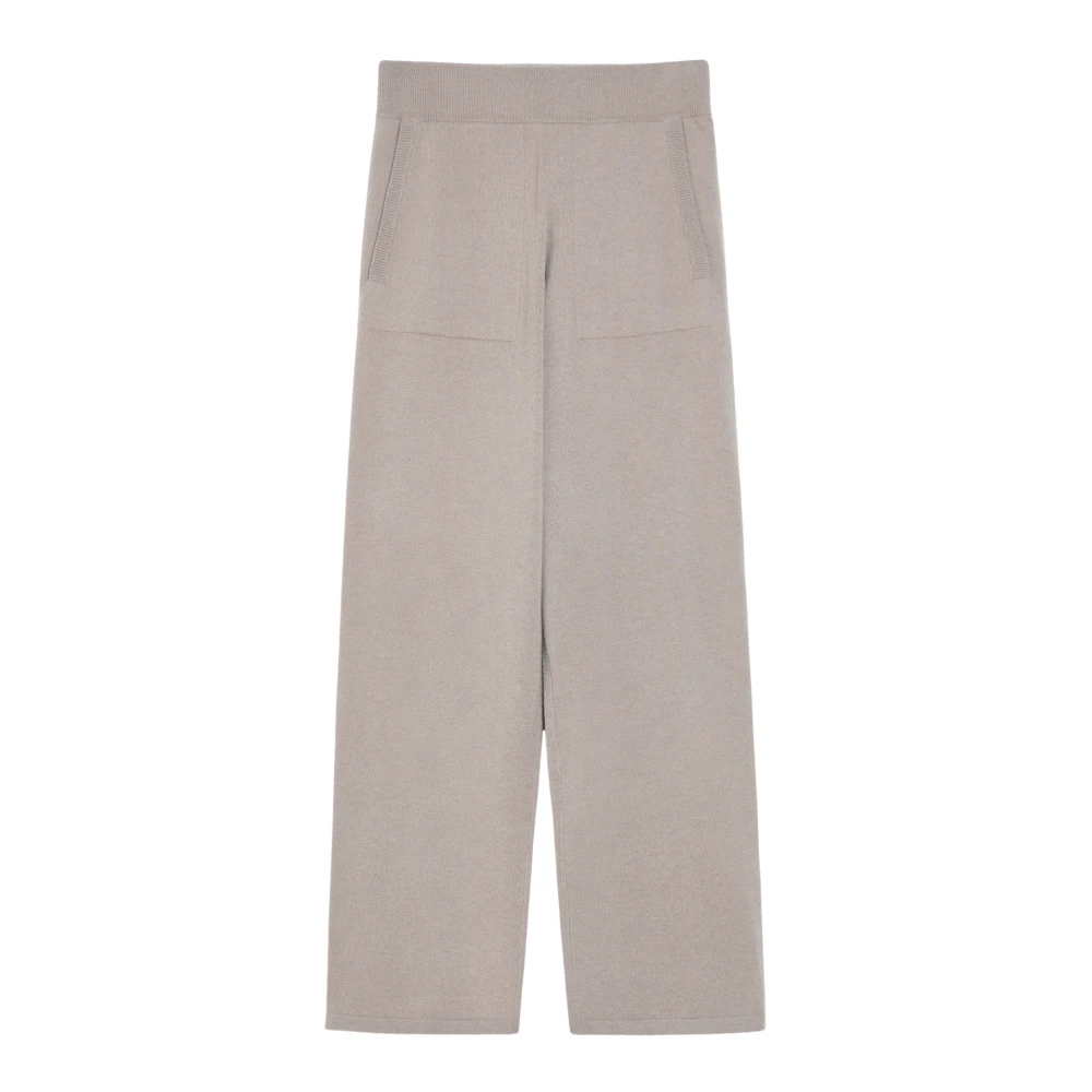 Max Mara Grijze beige wol kasjmier broek Gray Dames
