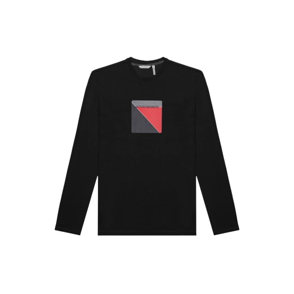 Antony Morato Slim Fit T-shirt met Geometrische Print Black Heren