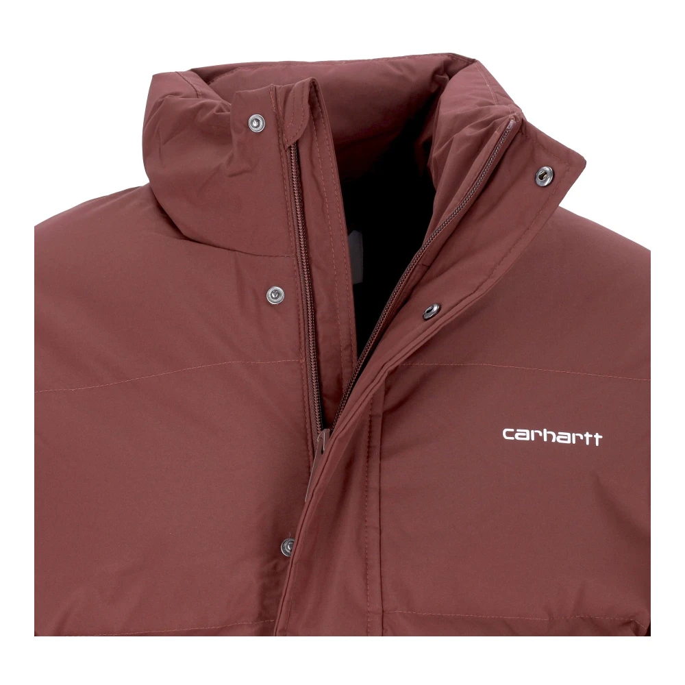Carhartt WIP Hoge hals waterafstotende donsjas Brown Heren
