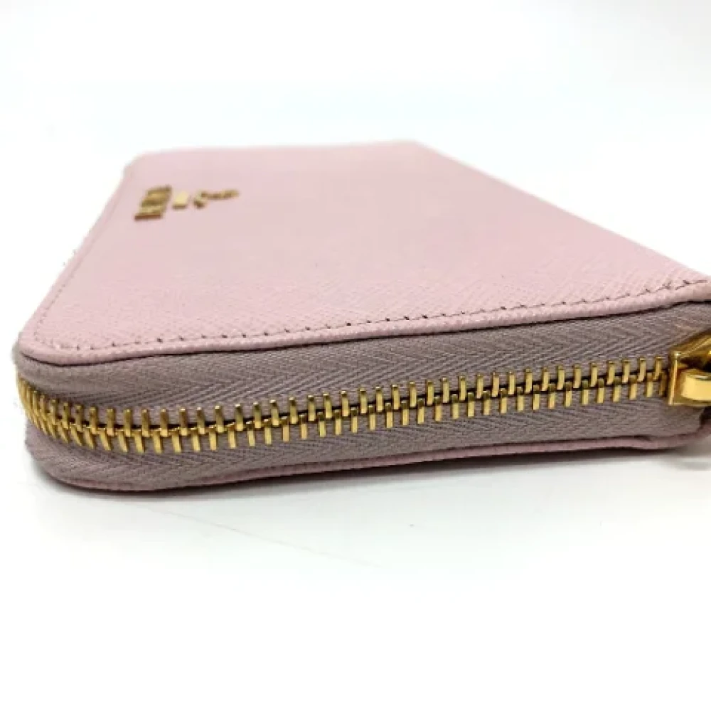 Prada Vintage Pre-owned Leather wallets Pink Dames