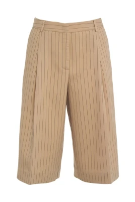 Pinstripe Bermuda Shorts