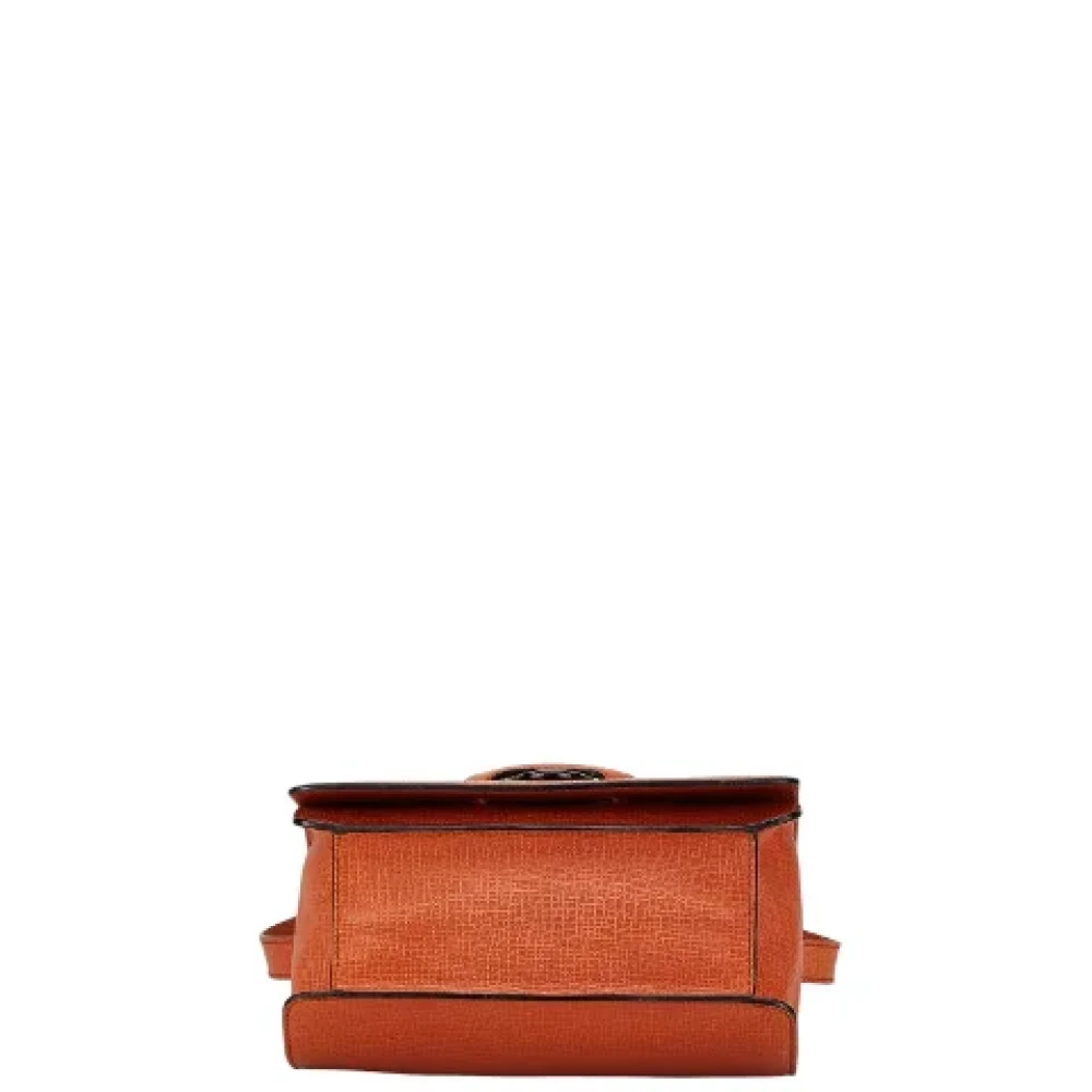 Loewe Pre-owned Leather handbags Orange Dames