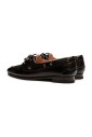 black-leather-lace-up-flat-shoes