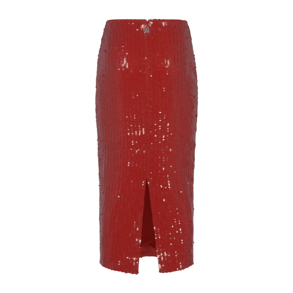 Rotate Birger Christensen Sequins Kokerrok Red Dames