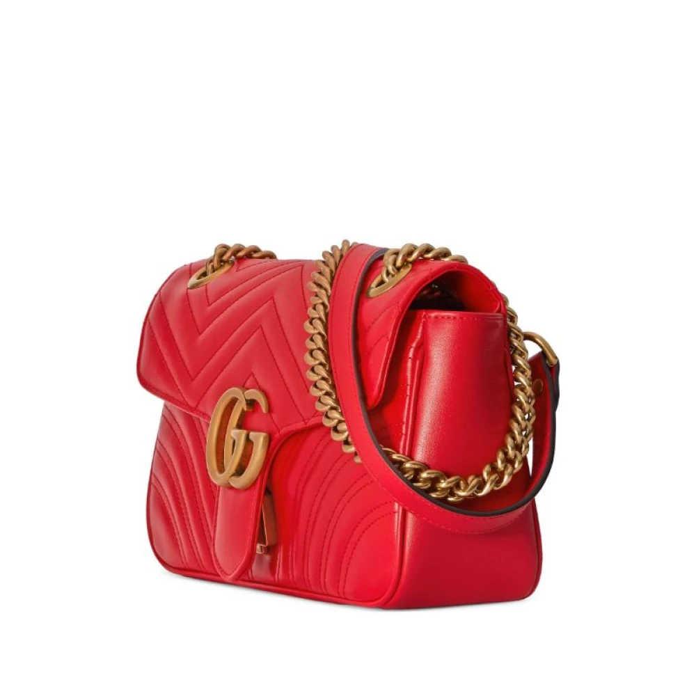 Gucci Schoudertas GG Marmont klein formaat Red Dames