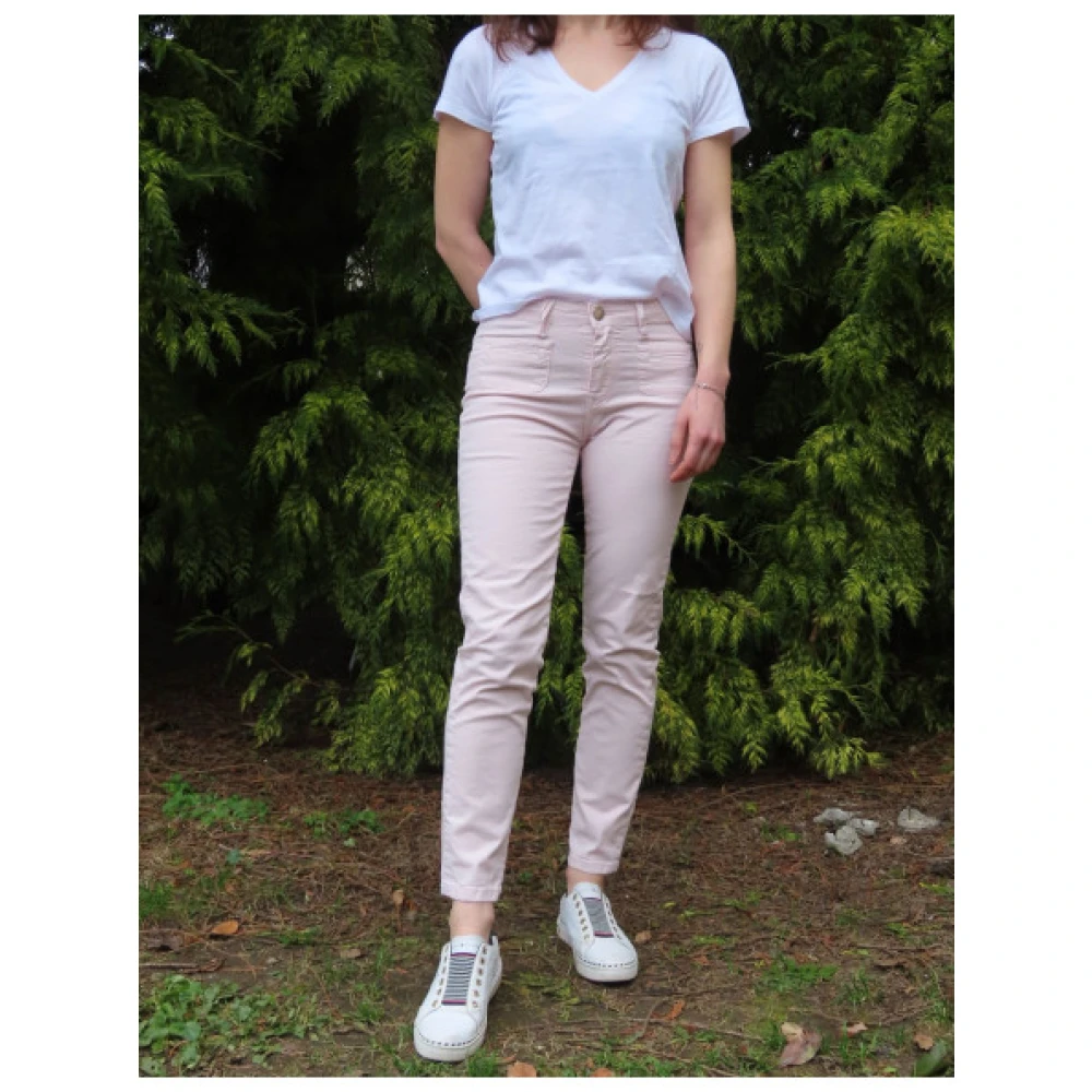Islow Clara Gestreepte Broek Beige Dames