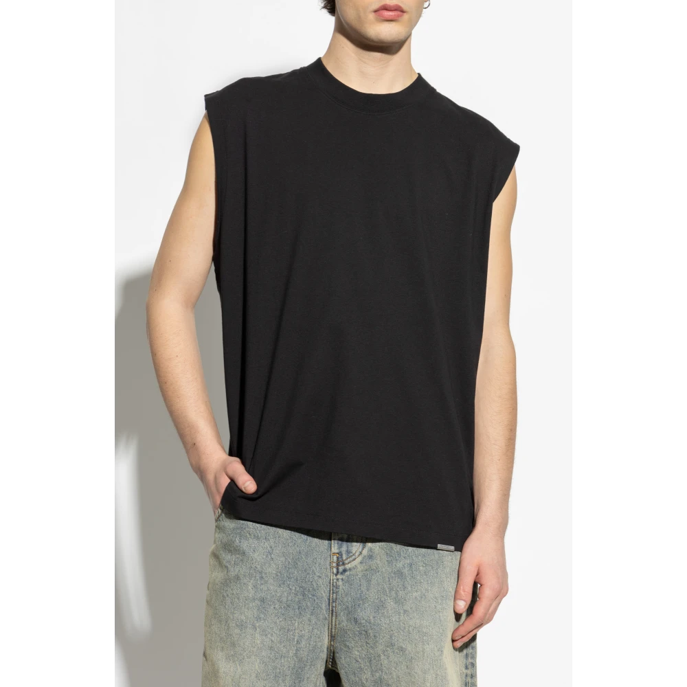 Represent Sleeveless T-shirt Black Heren