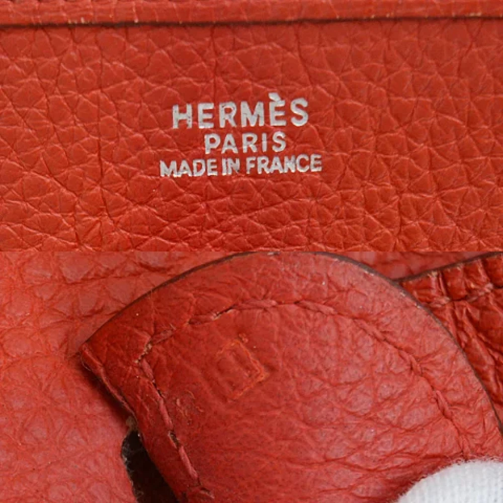 Hermès Vintage Pre-owned Leather crossbody-bags Red Dames