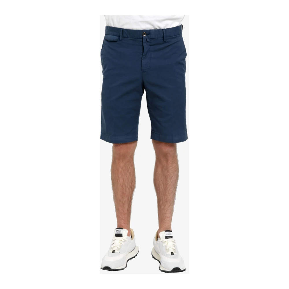 PT Torino Blauwe Katoenen Shorts met Zakken Blue Heren