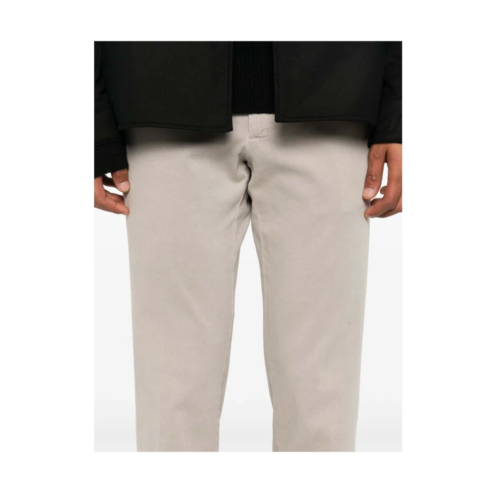 Rota Bruine Katoenen Twill Tapered Leg Broek Brown Heren