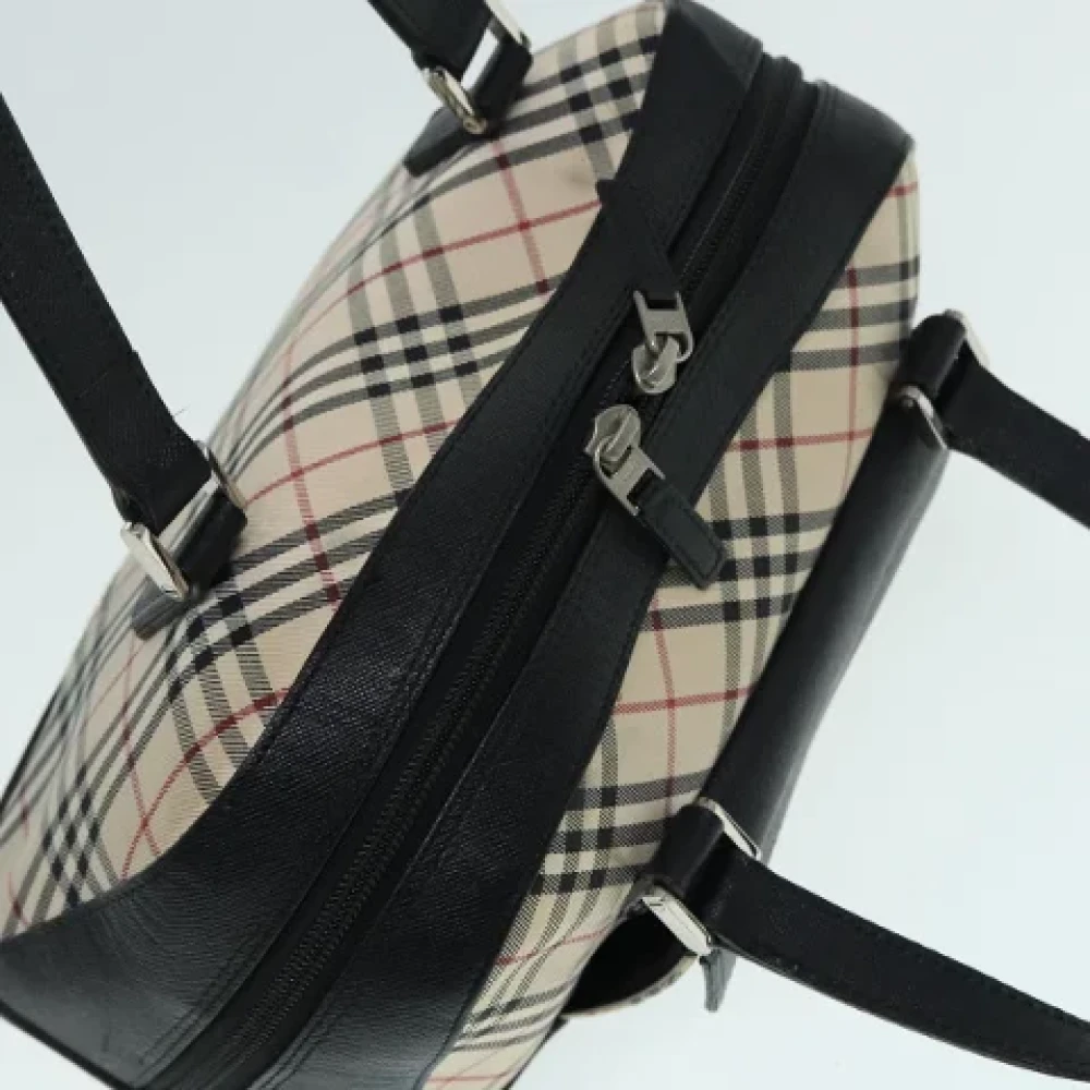 Burberry Vintage Pre-owned Canvas handbags Beige Dames