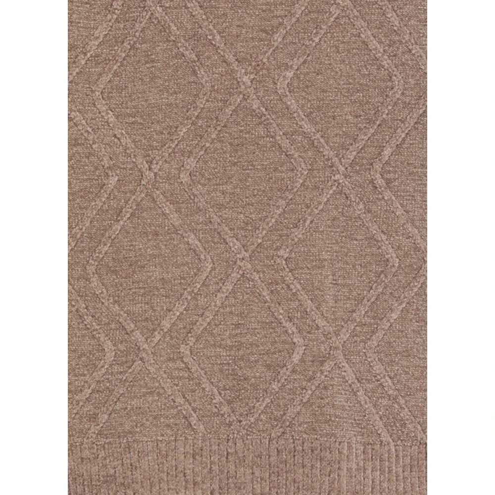 RRD Geometrisch Patroon Fluweel Trui Grijs Gray Dames