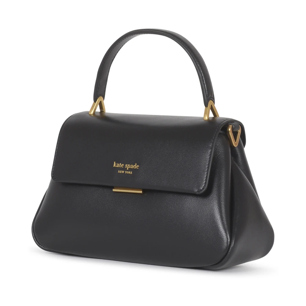 Kate Spade Zwarte Leren Kleine Top Handvat Tas Black Dames