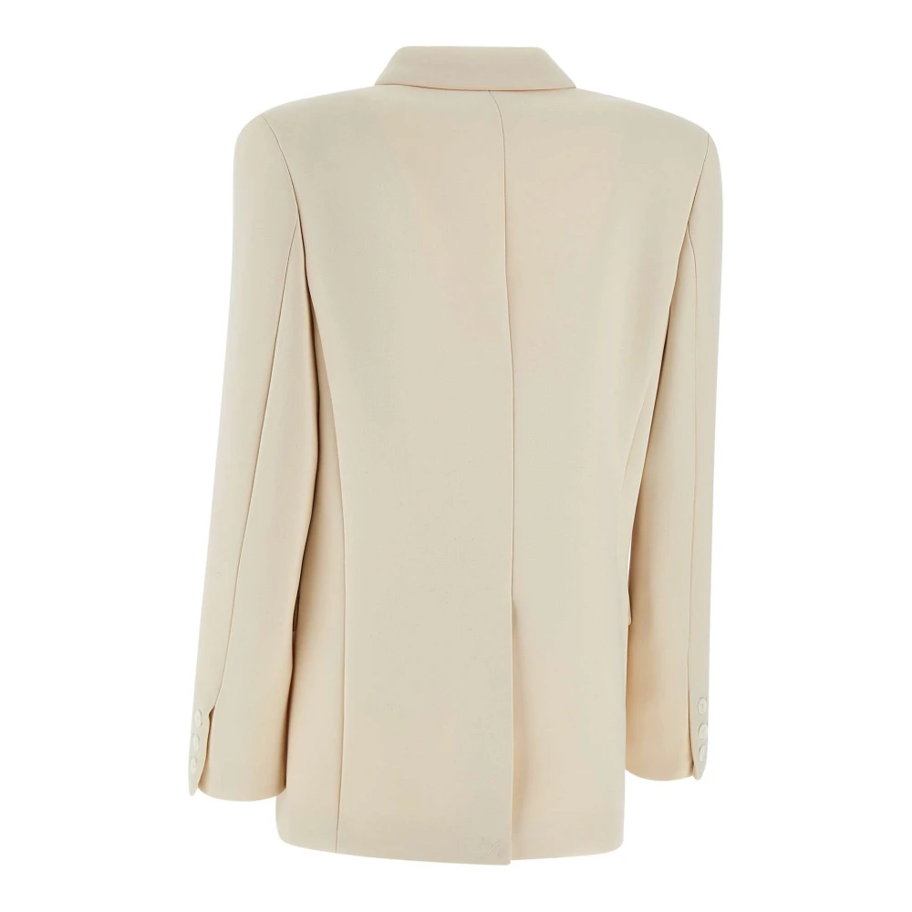 IRO Witte Crepe Blazer met Knoopsluiting White Dames