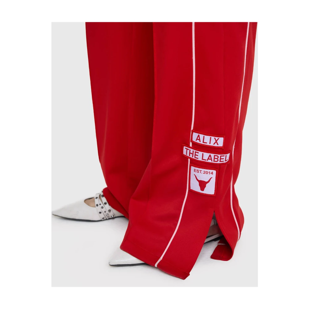 Alix The Label Gebreide Trainingsbroek Red Dames