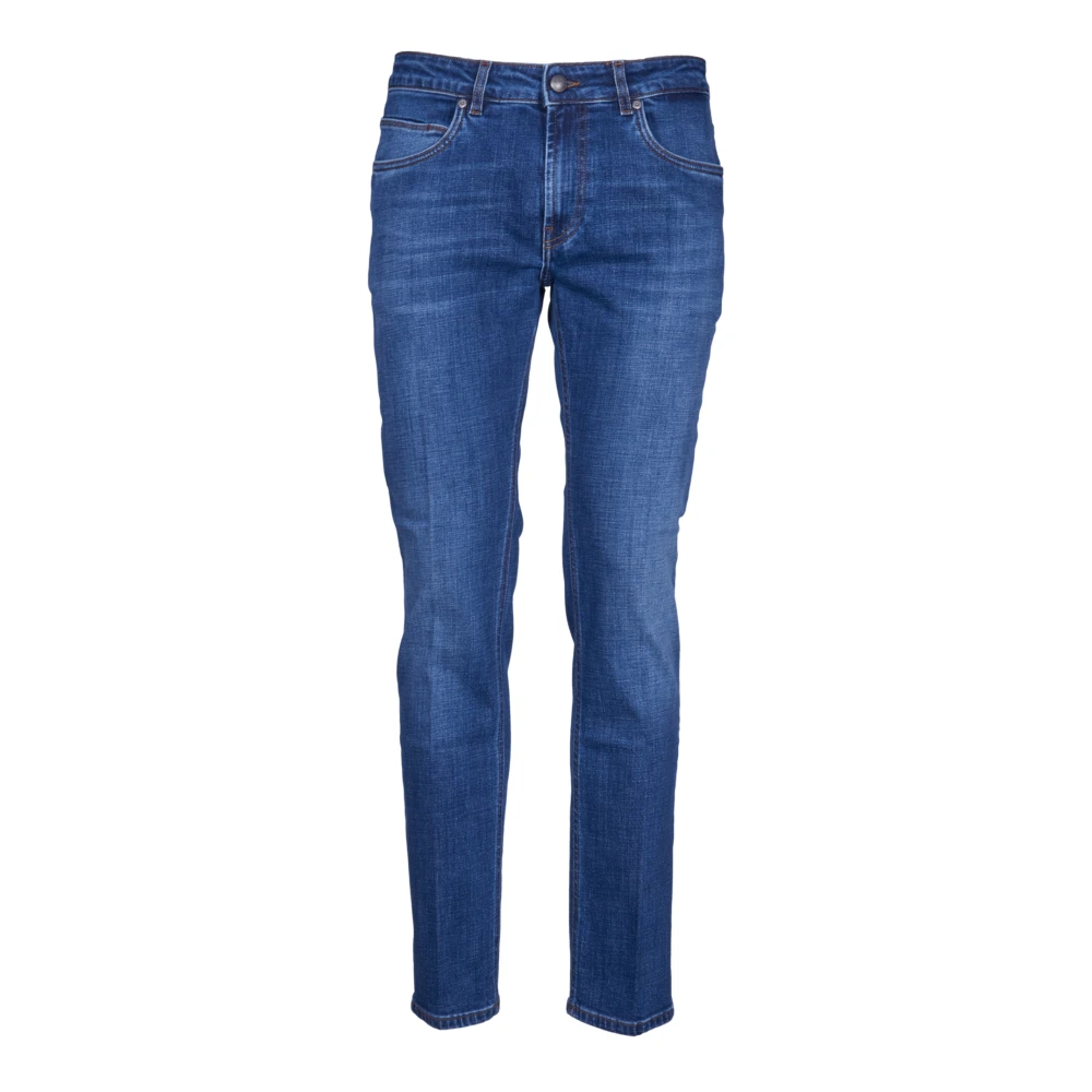 Fay Blauwe Jeans Regular Fit Aw24 Blue Heren