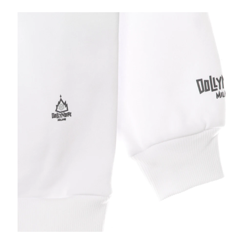 Dolly Noire Oversized Hoodie Wit grijs White Heren