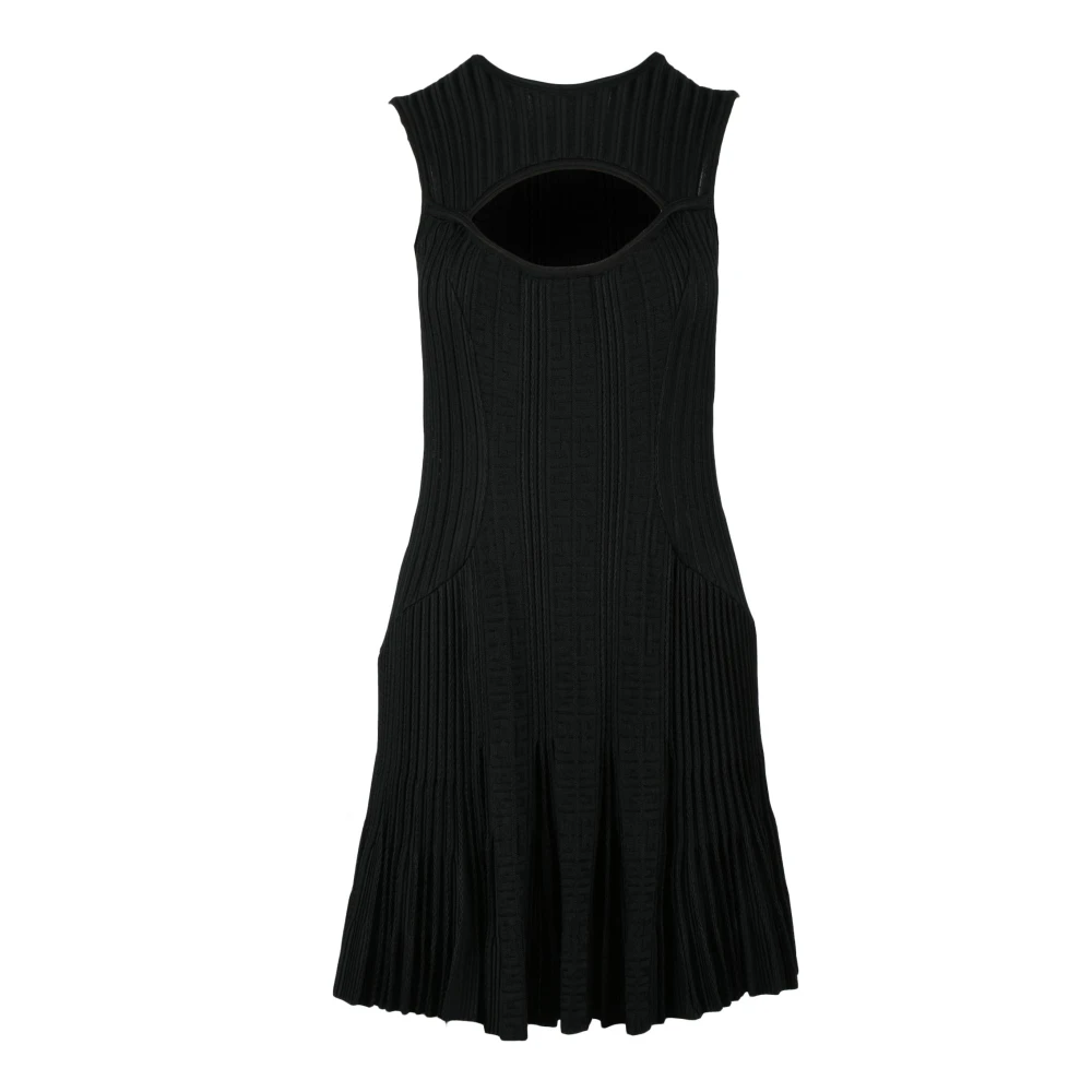 Givenchy Elegante jurk met elastaan en viscose Black Dames