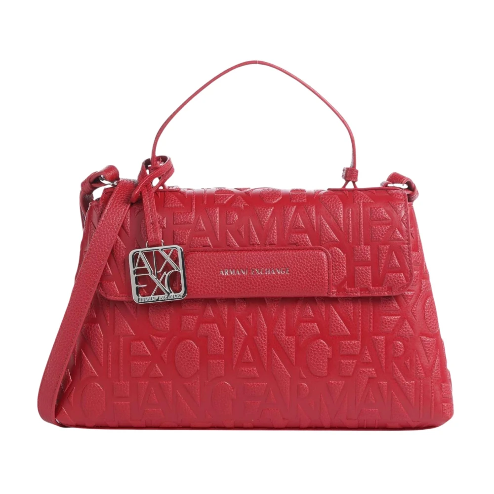 Armani Exchange Top Handle Bag - Female - Handbags - Red - One Size - Bags
