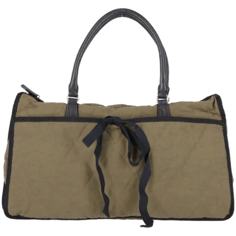 Marni Pre-owned Cotton handbags Green Dames