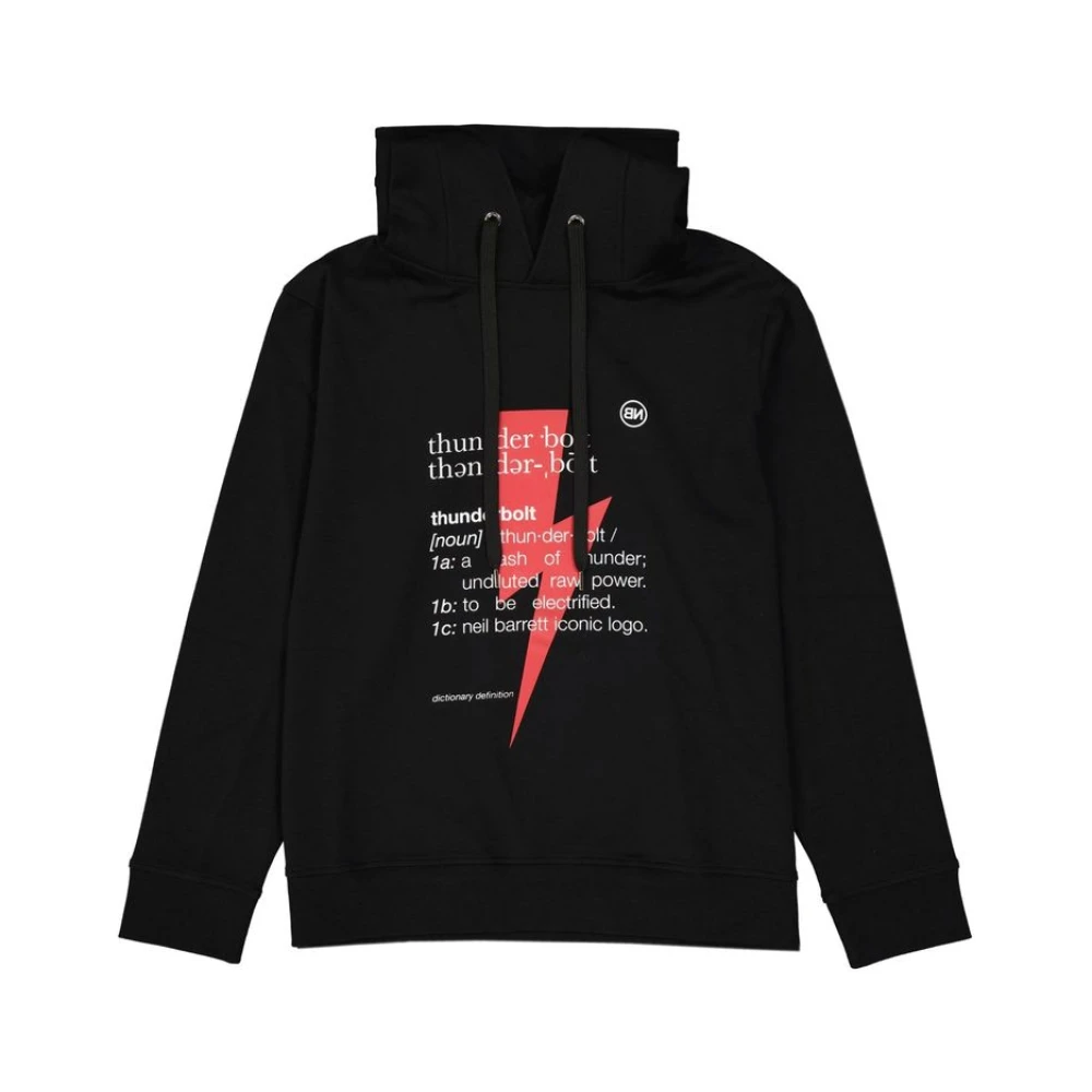 Neil Barrett Men's Black Cotton Sweatshirt