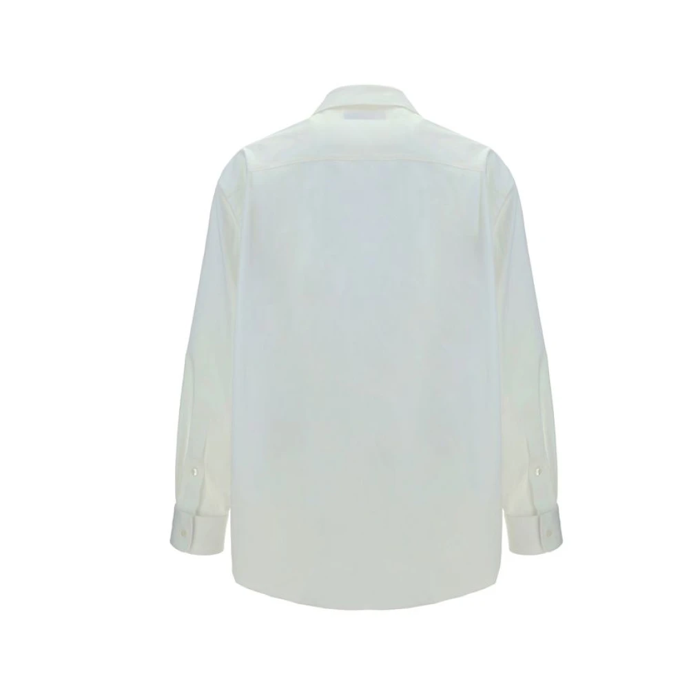 Gucci Klassieke Katoenen Overhemd met Knoopsluiting White Heren