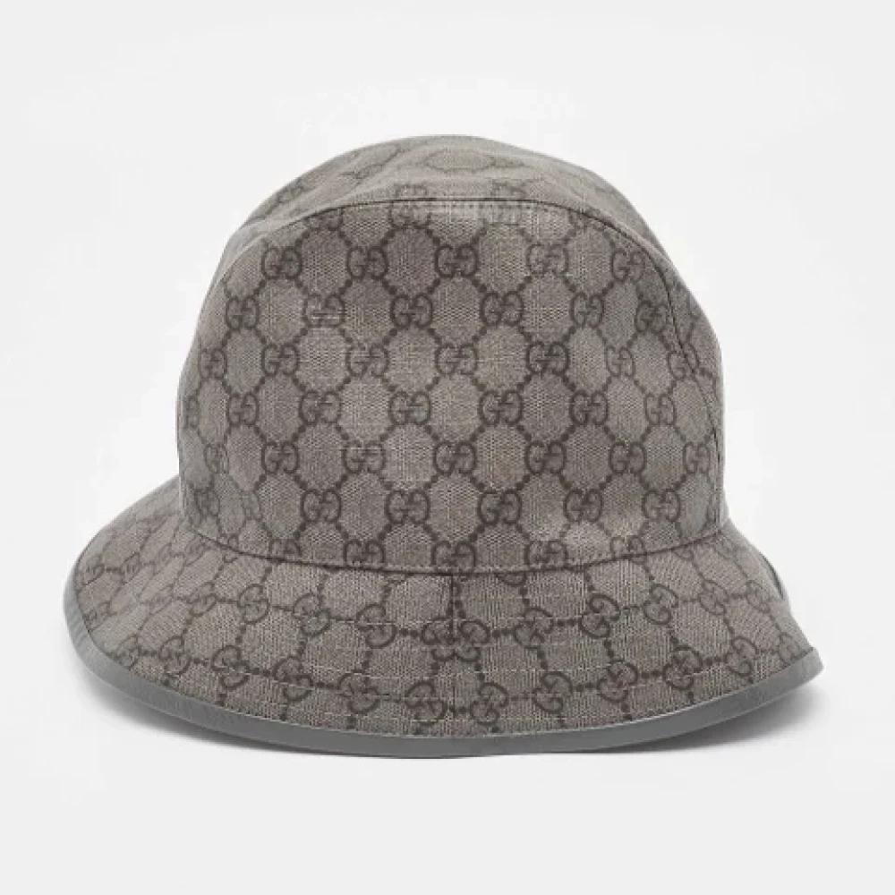 Gucci Vintage Pre-owned Cotton hats Gray Dames