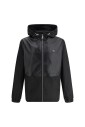 veste-a-capuche-de-luxe-avec-panneau-en-cuir
