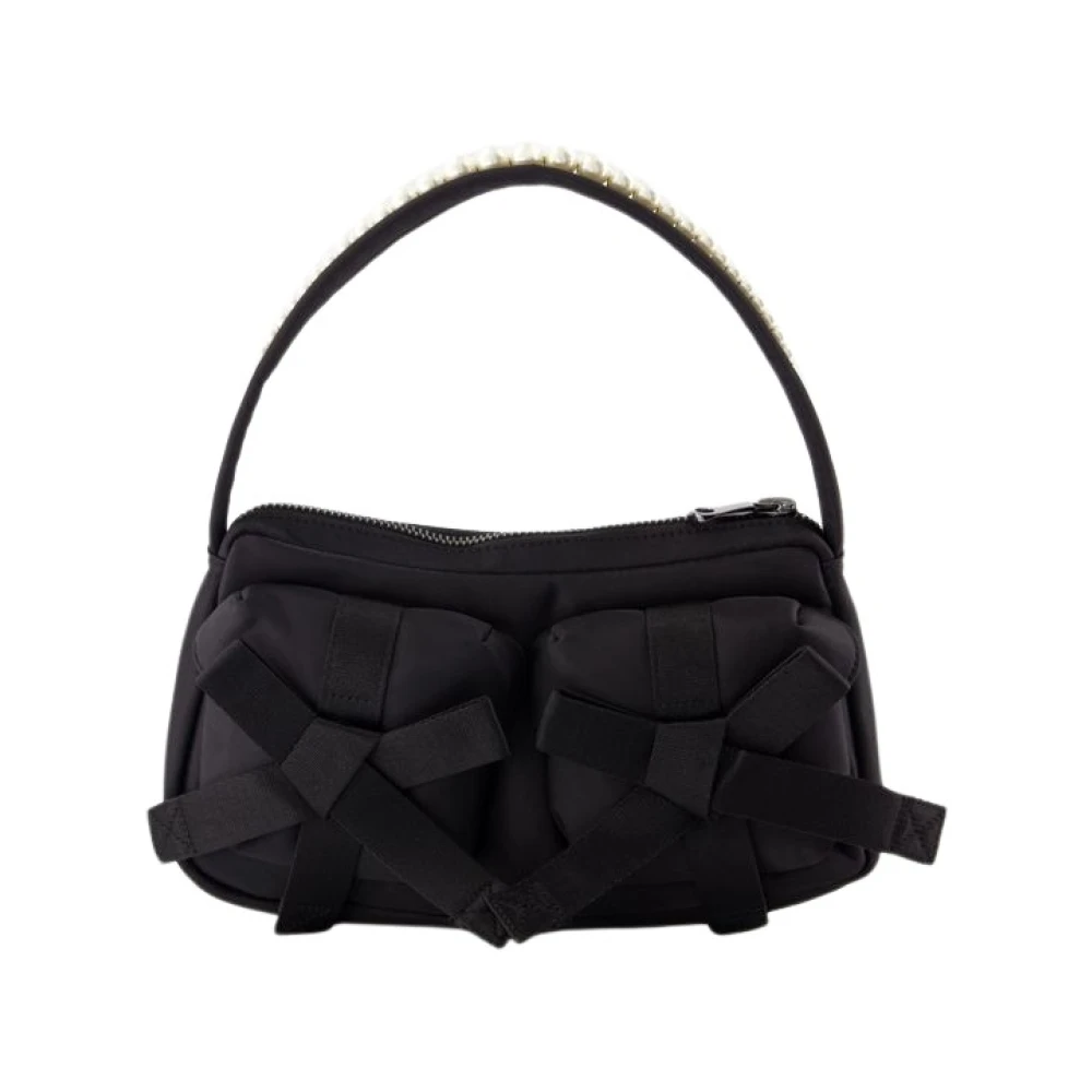 Simone Rocha Zwarte Nylon Utility Bow Crossbody Tas Black Dames