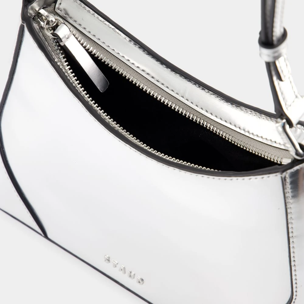 Staud Zilveren Leren Schoudertas Gray Dames