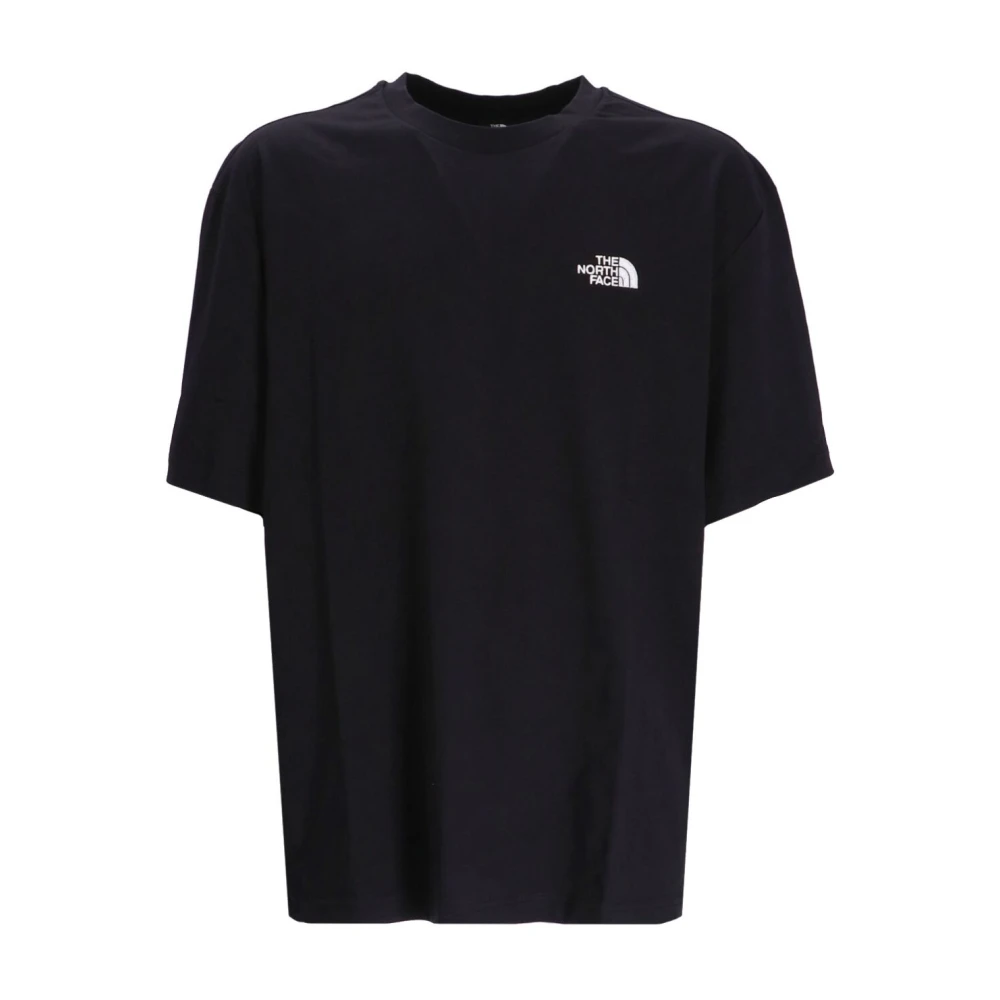 The North Face Zwarte Katoenen Logo Geborduurd T-shirt Black Heren