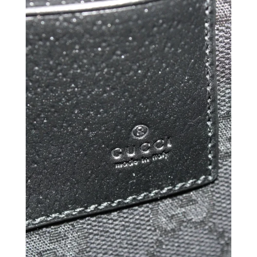Gucci Vintage Pre-owned Leather clutches Black Dames